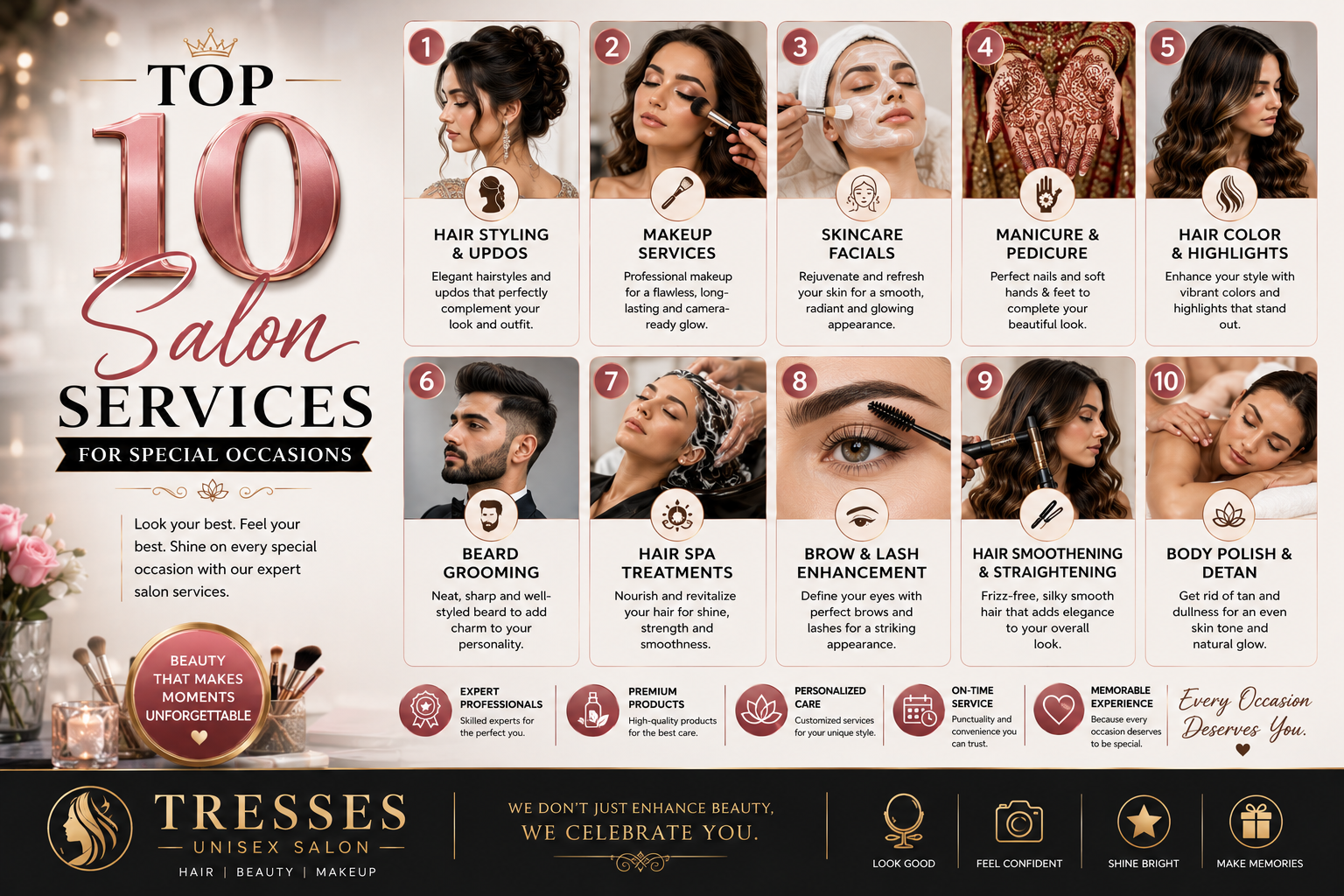 Top 10 Salon Services For Special Occasions