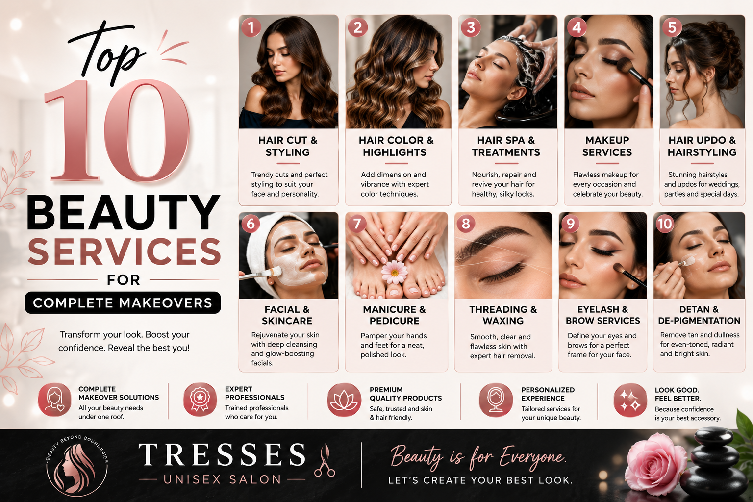 Top 10 Beauty Services For Complete Makeovers